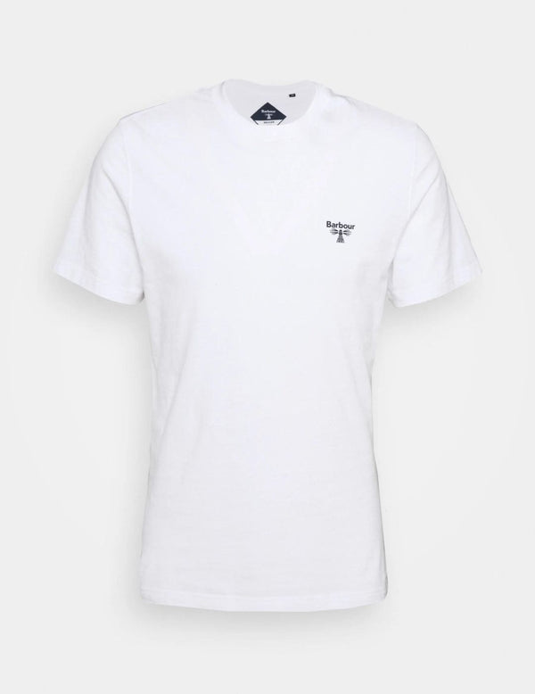 Barbour Camiseta Blanca Small Logo