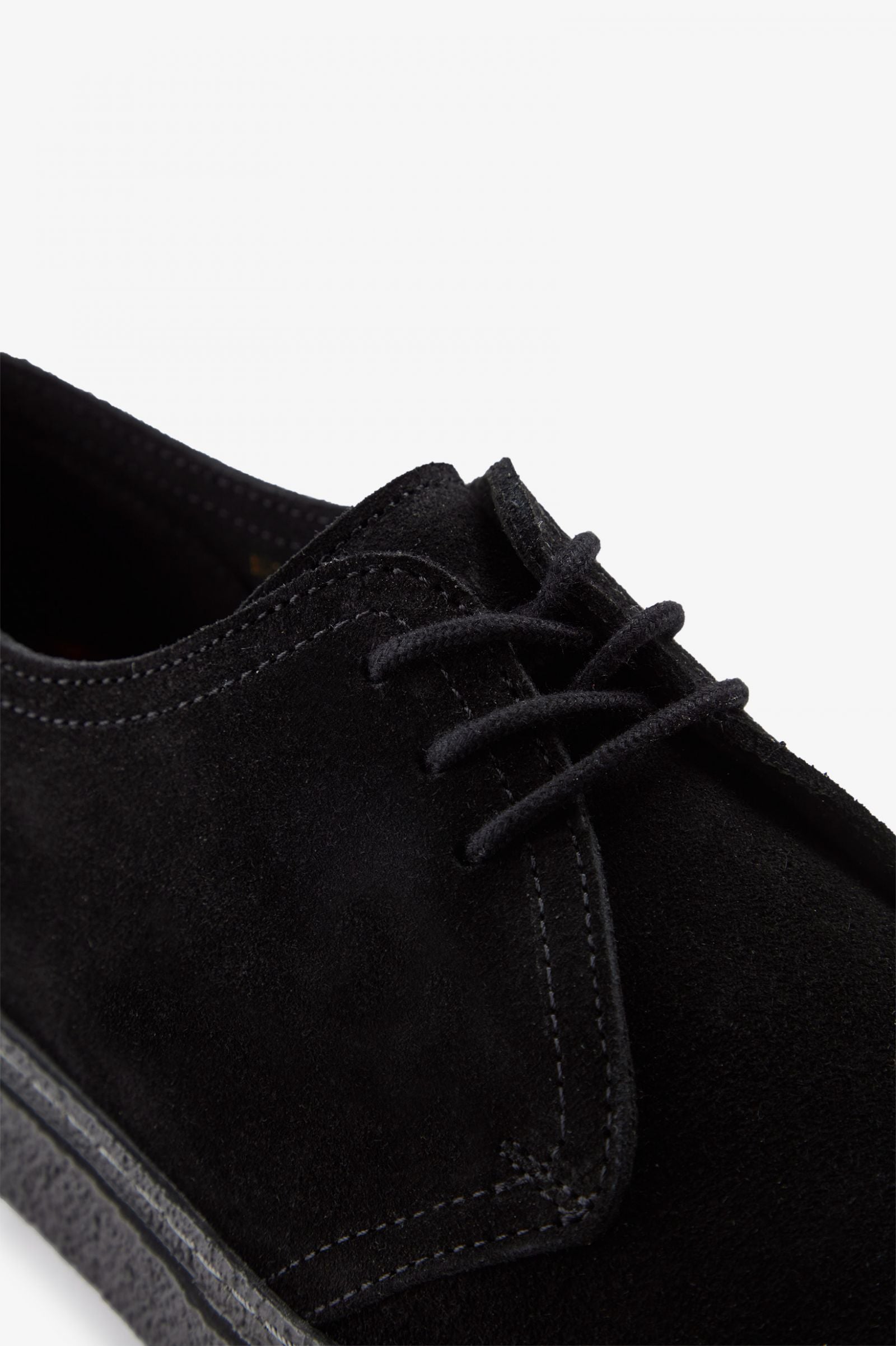 Fred Perry Zapato Linden Suede Negro