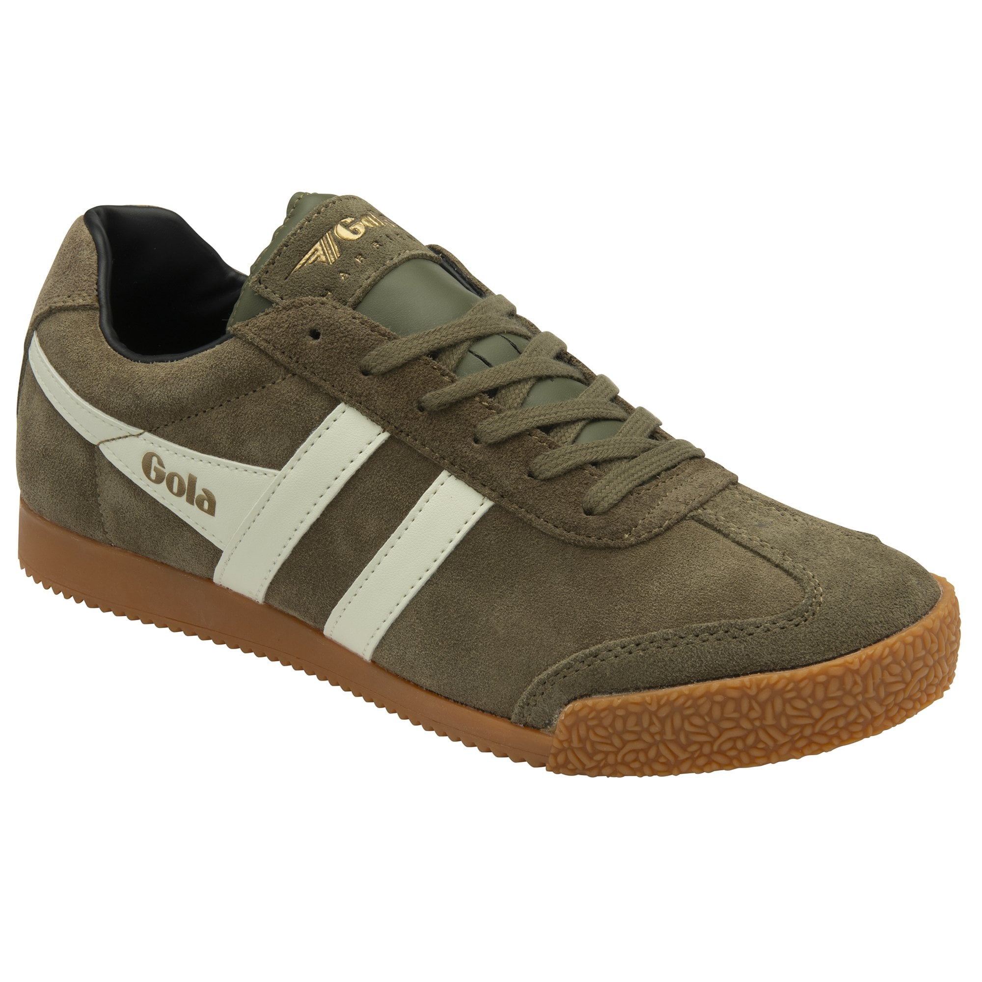 Gola Harrier Zapatillas Suede Khaki / Off White / Black