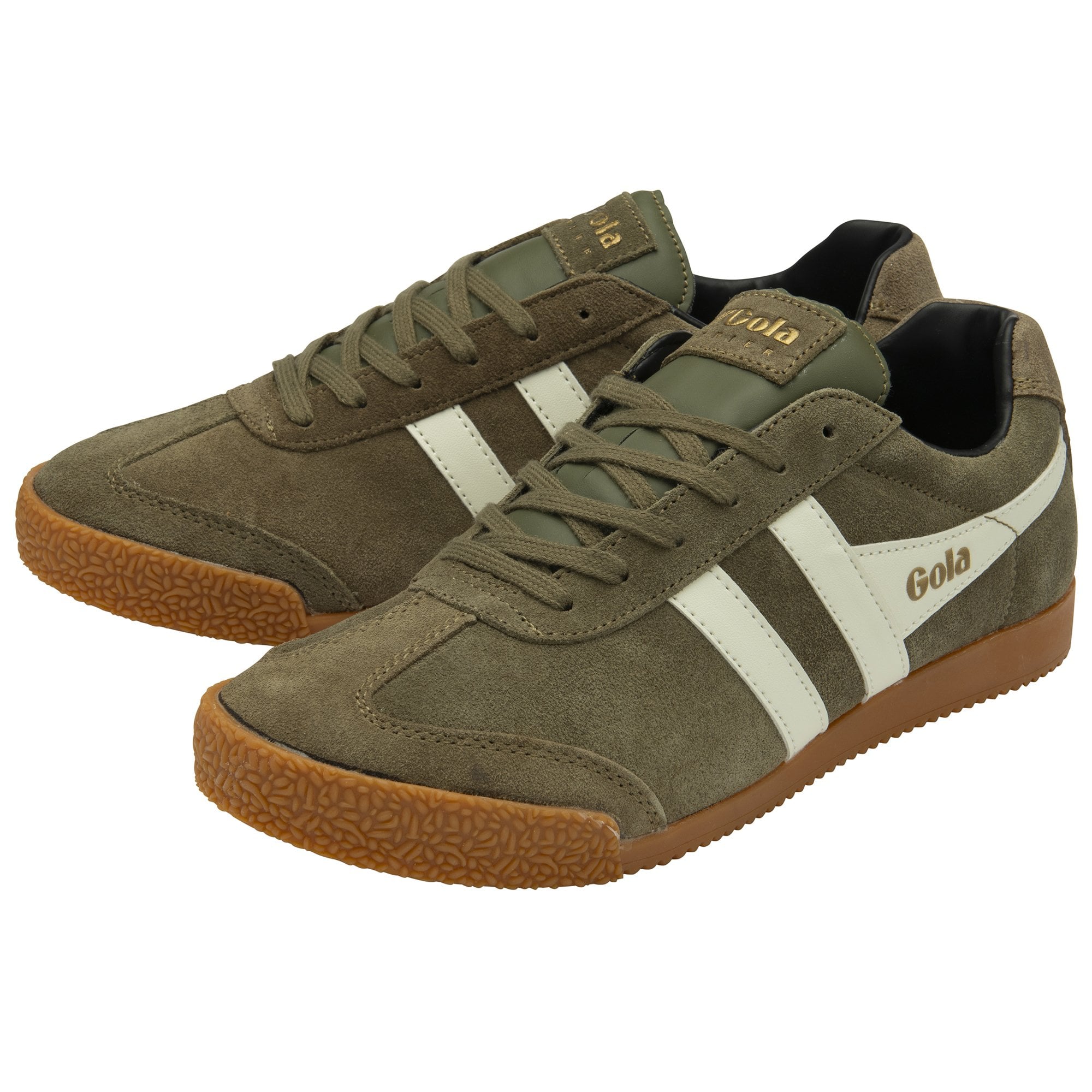 Gola Harrier Zapatillas Suede Khaki / Off White / Black