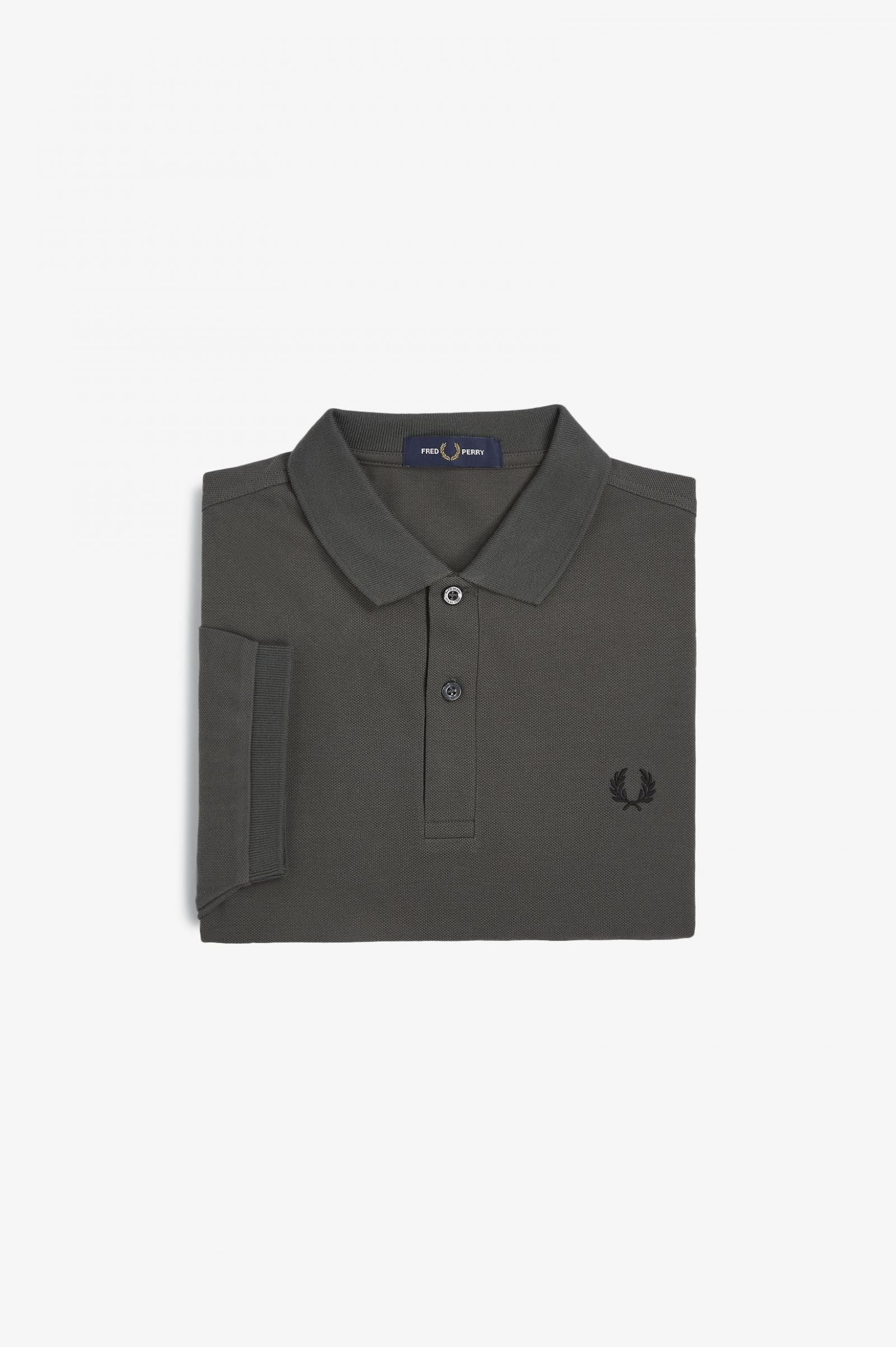Fred Perry Polo Liso M6000 Verde Campo