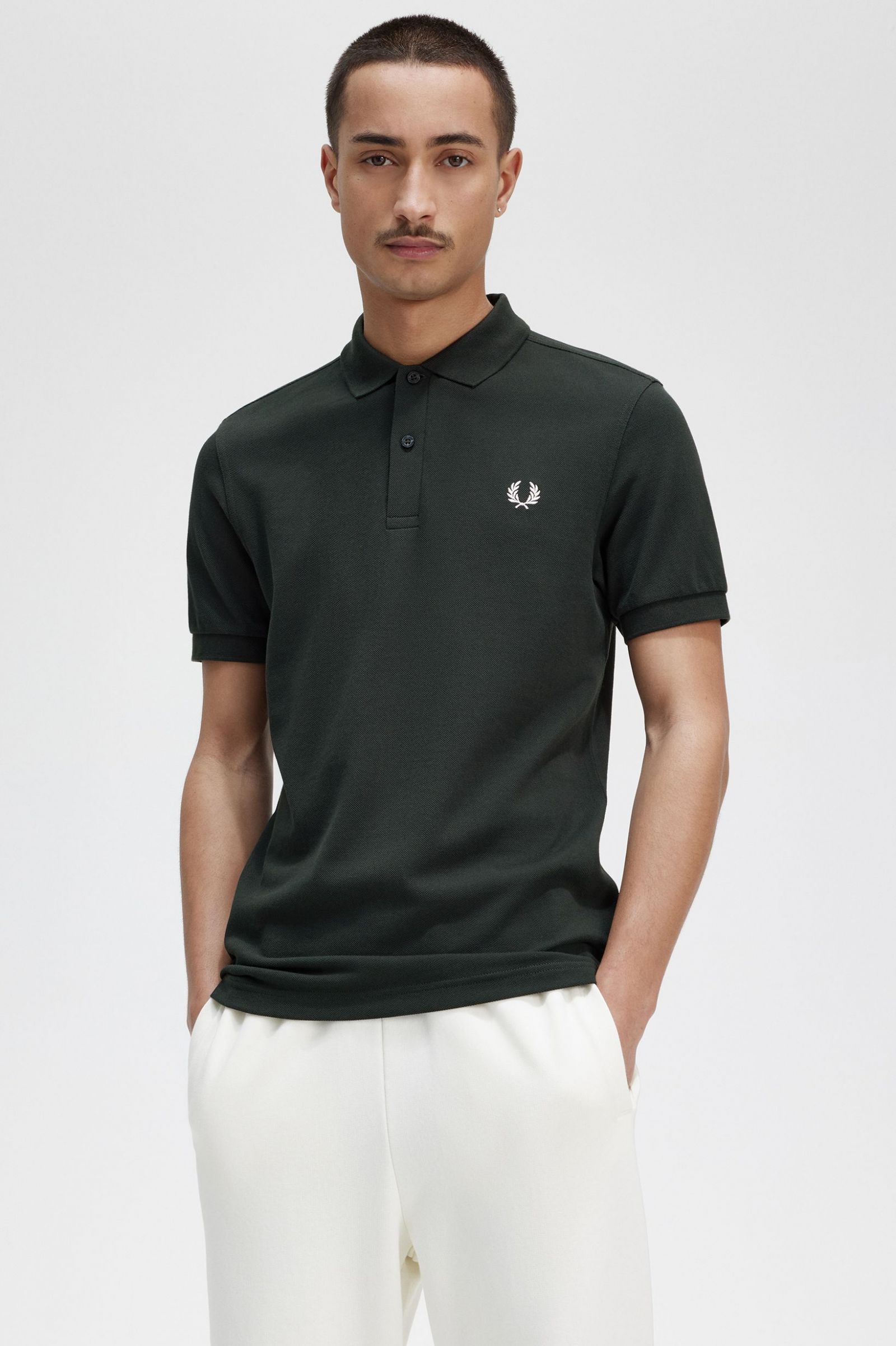 Fred Perry Polo Liso M6000 Verde Noche