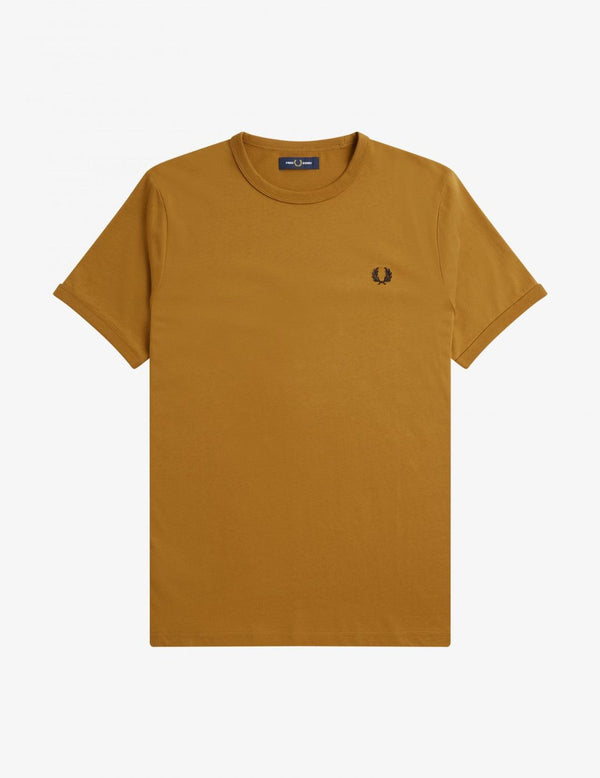 Fred Perry Camiseta Caramelo Ringer