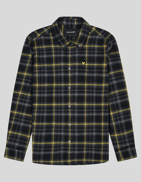 Lyle & Scott Camisa Franela Jet Black