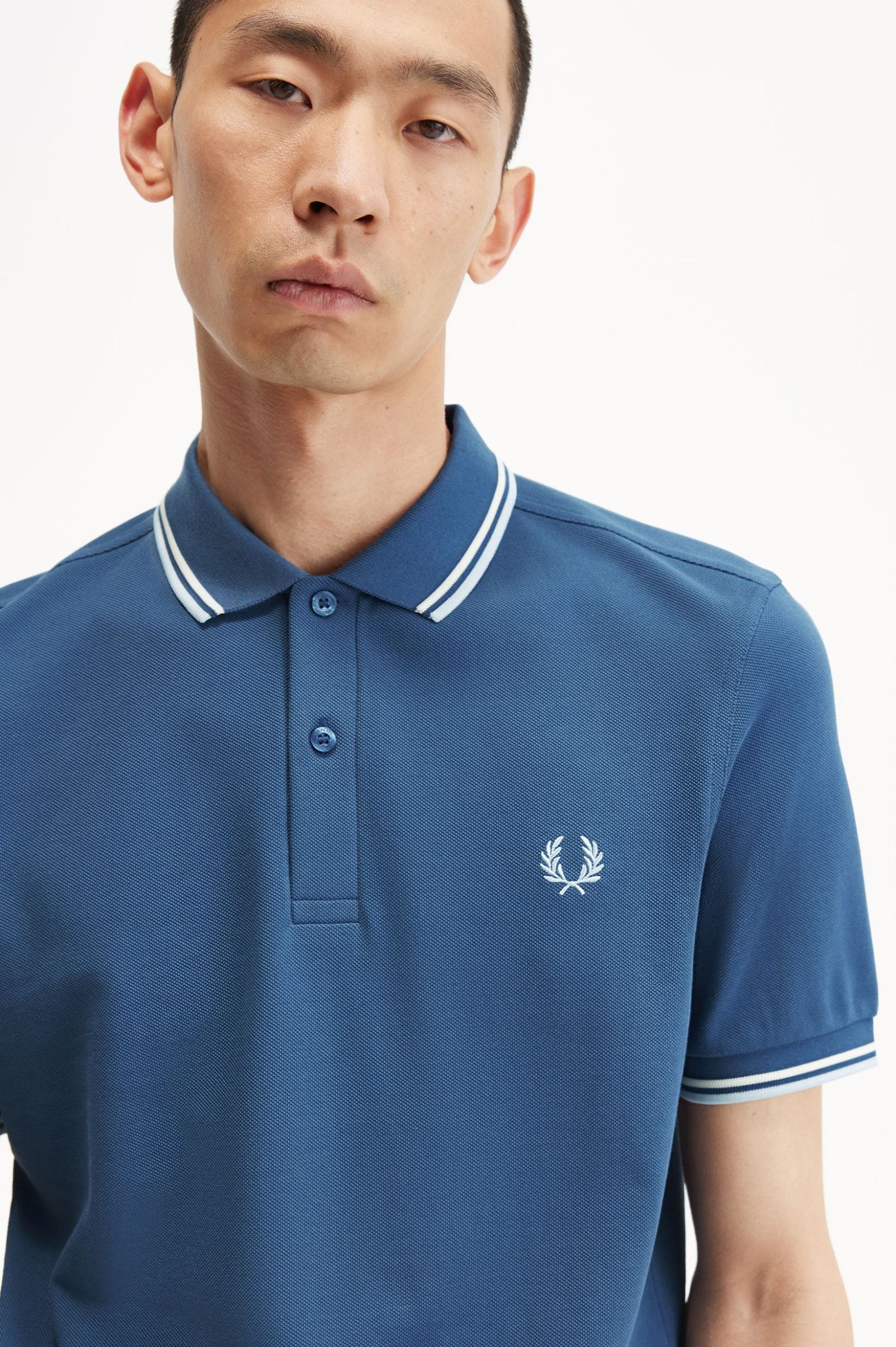 Fred Perry Polo M3600 Azul Medianoche / Crudo / Hielo Claro