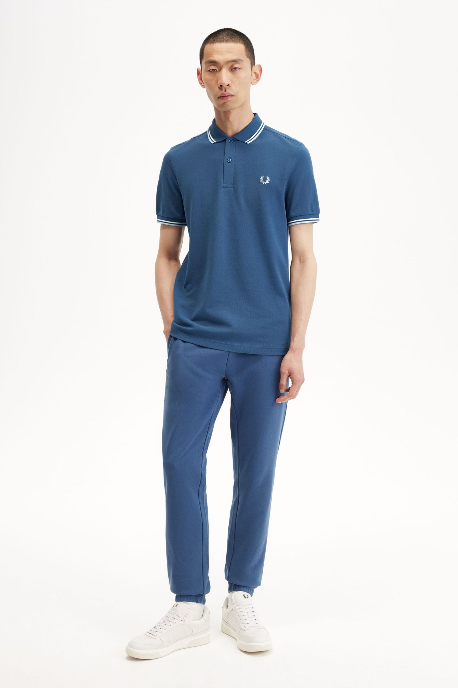 Fred Perry Polo M3600 Azul Medianoche / Crudo / Hielo Claro