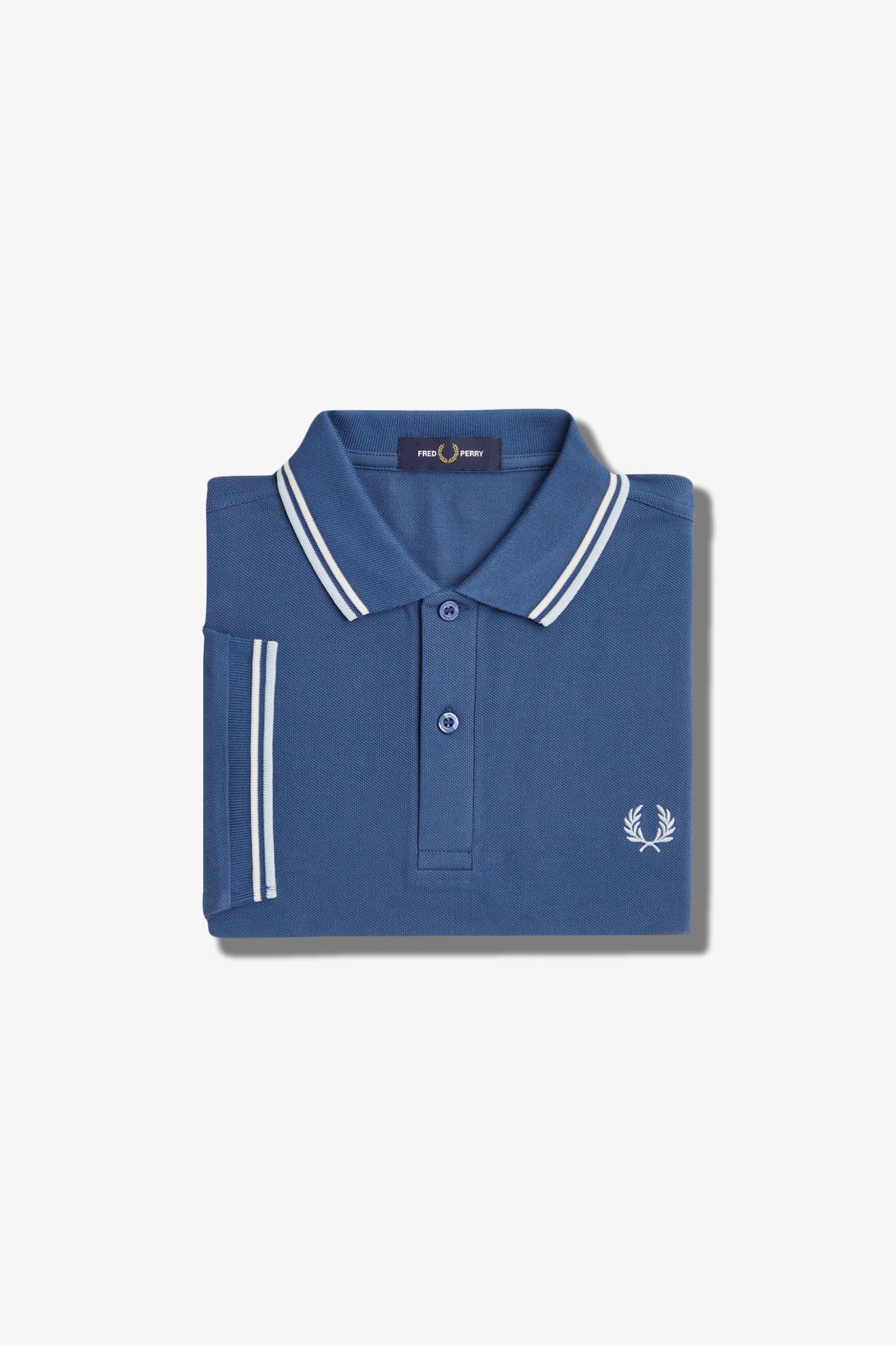 Fred Perry Polo M3600 Azul Medianoche / Crudo / Hielo Claro