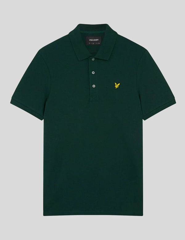 Lyle & Scott Polo Plain Verde Oscuro