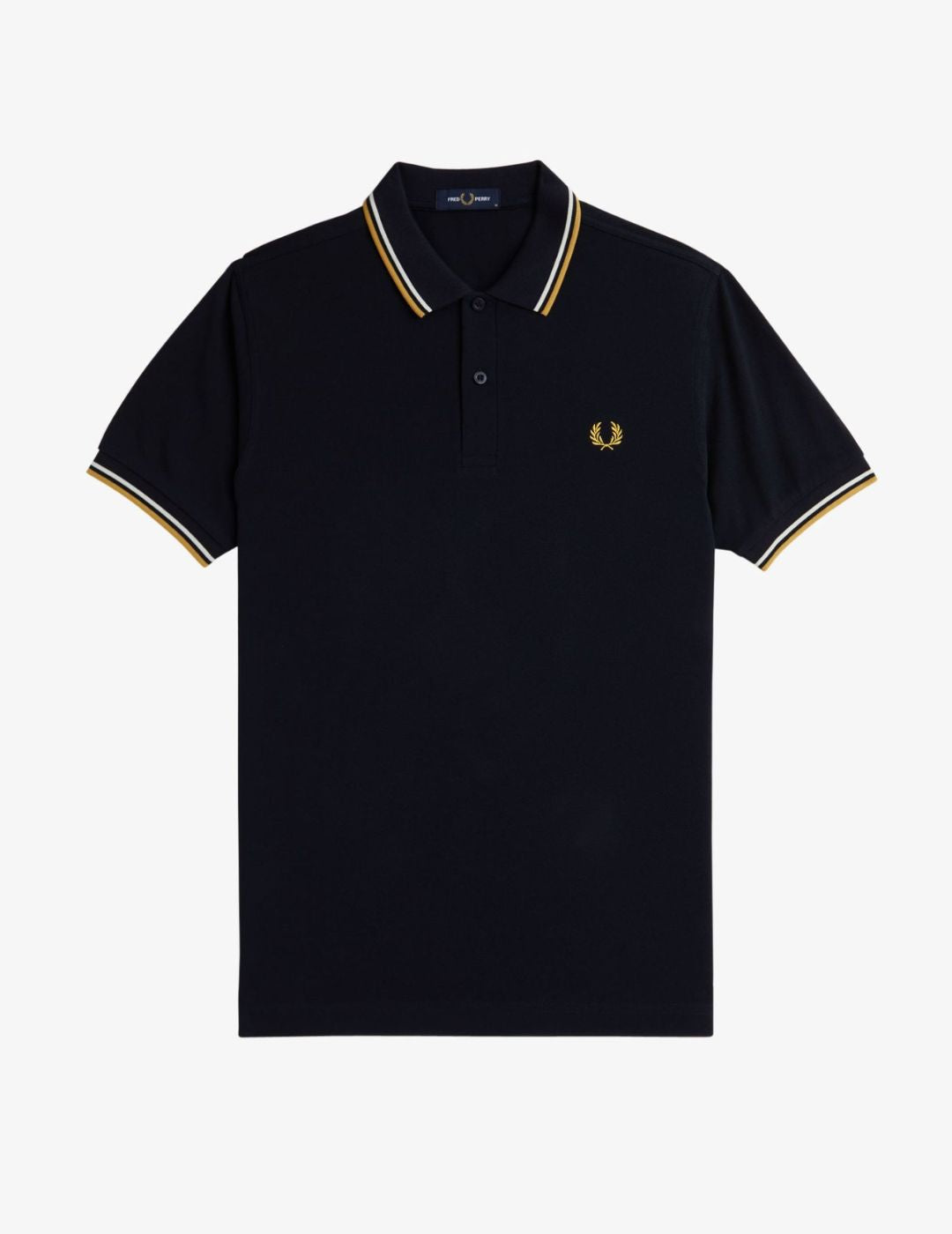 Fred Perry Polo M3600 Azul Marino / Crudo / Miel