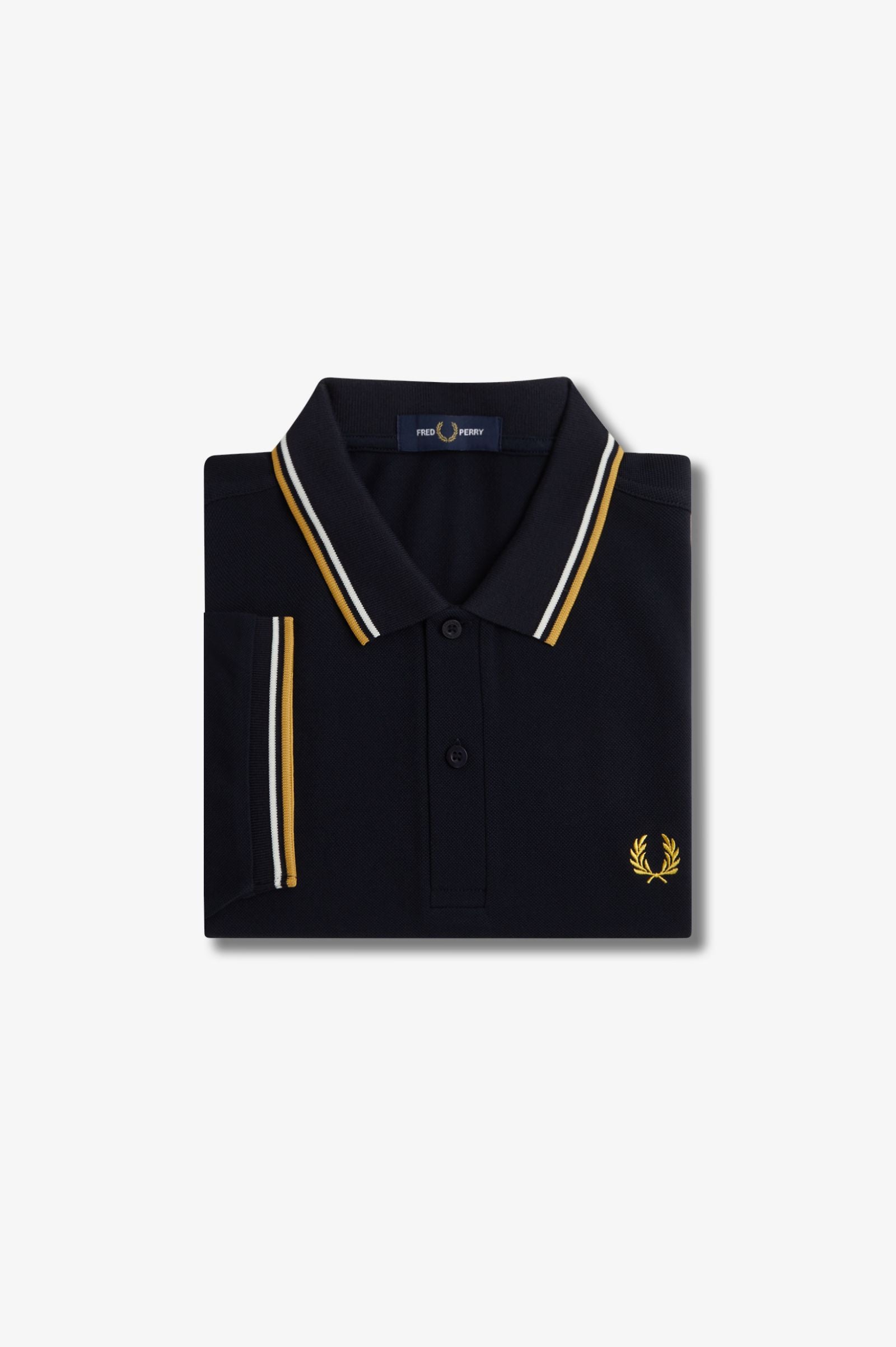 Fred Perry Polo M3600 Azul Marino / Crudo / Miel