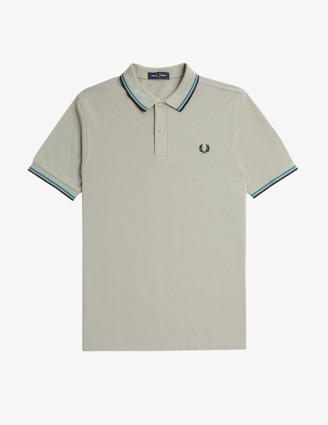 Fred Perry M3600 Piedra caliza / Azul Bahía / Negro