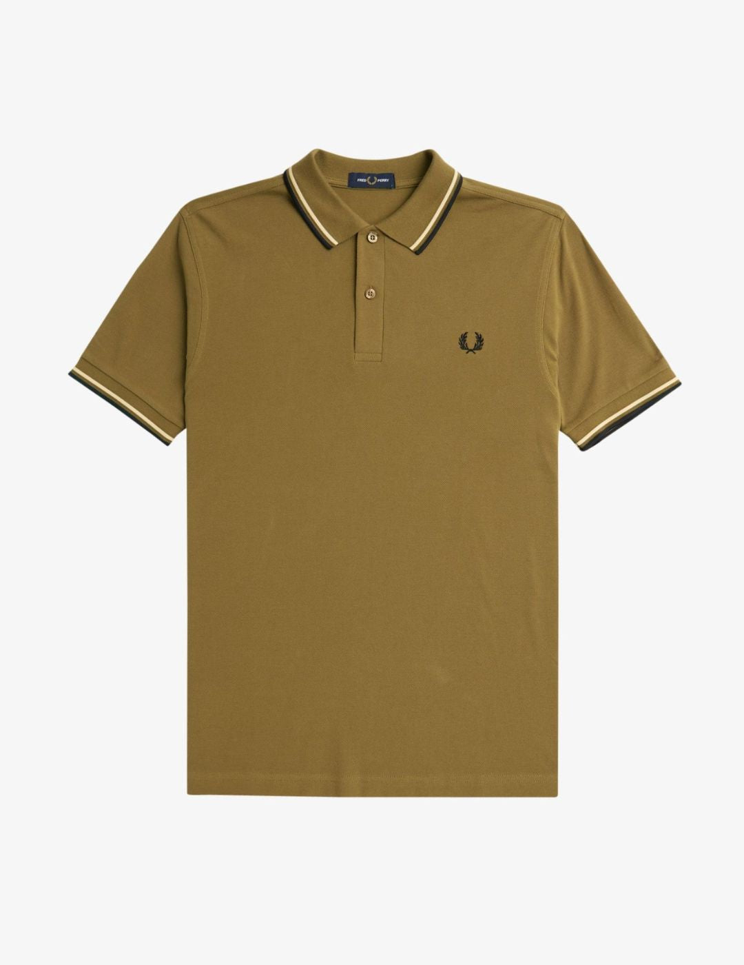 Fred Perry M3600 Gris piedra sombreado / Helado / Negro