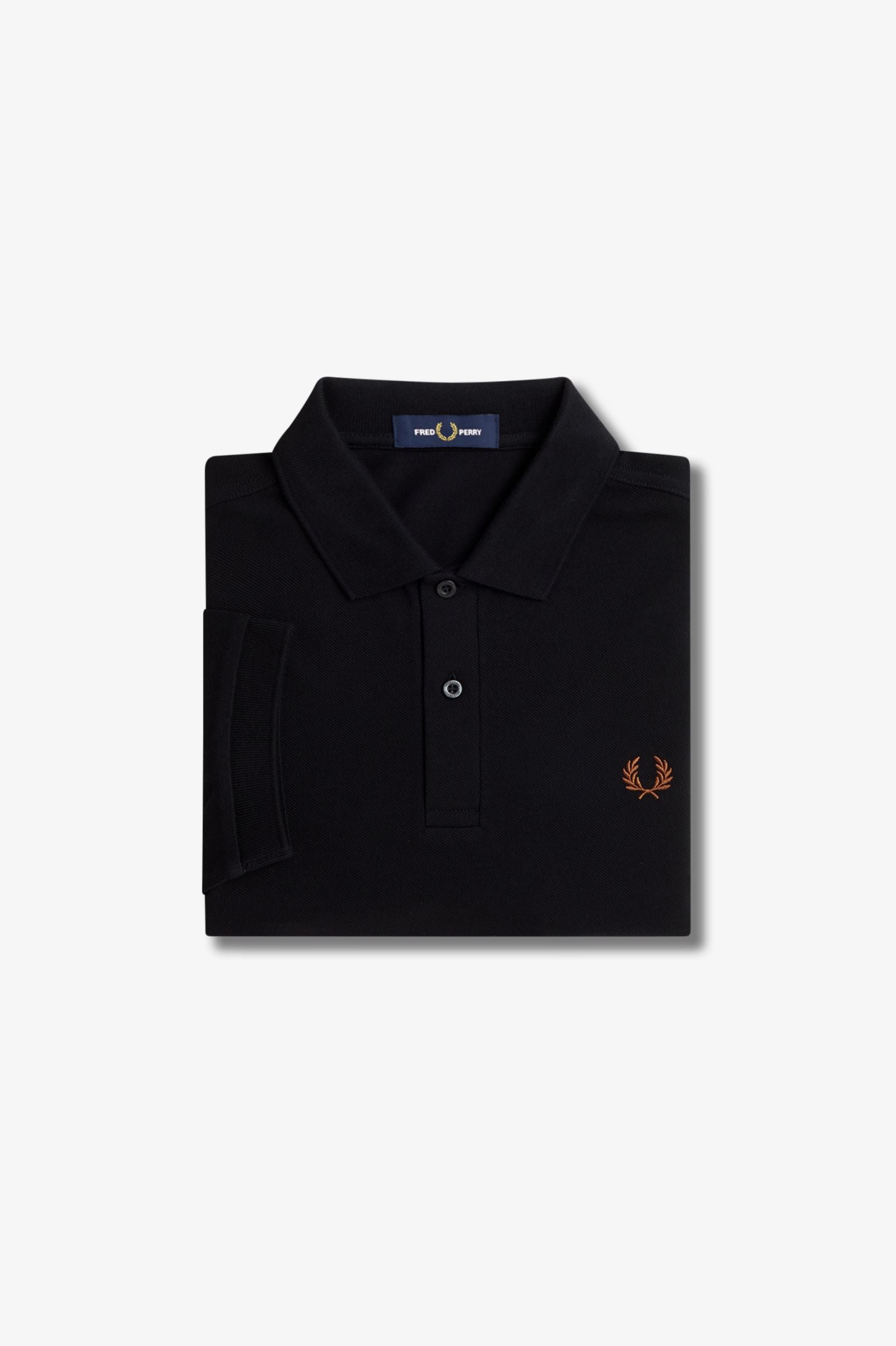 Fred Perry Polo M6000 Negro / Marrón whisky