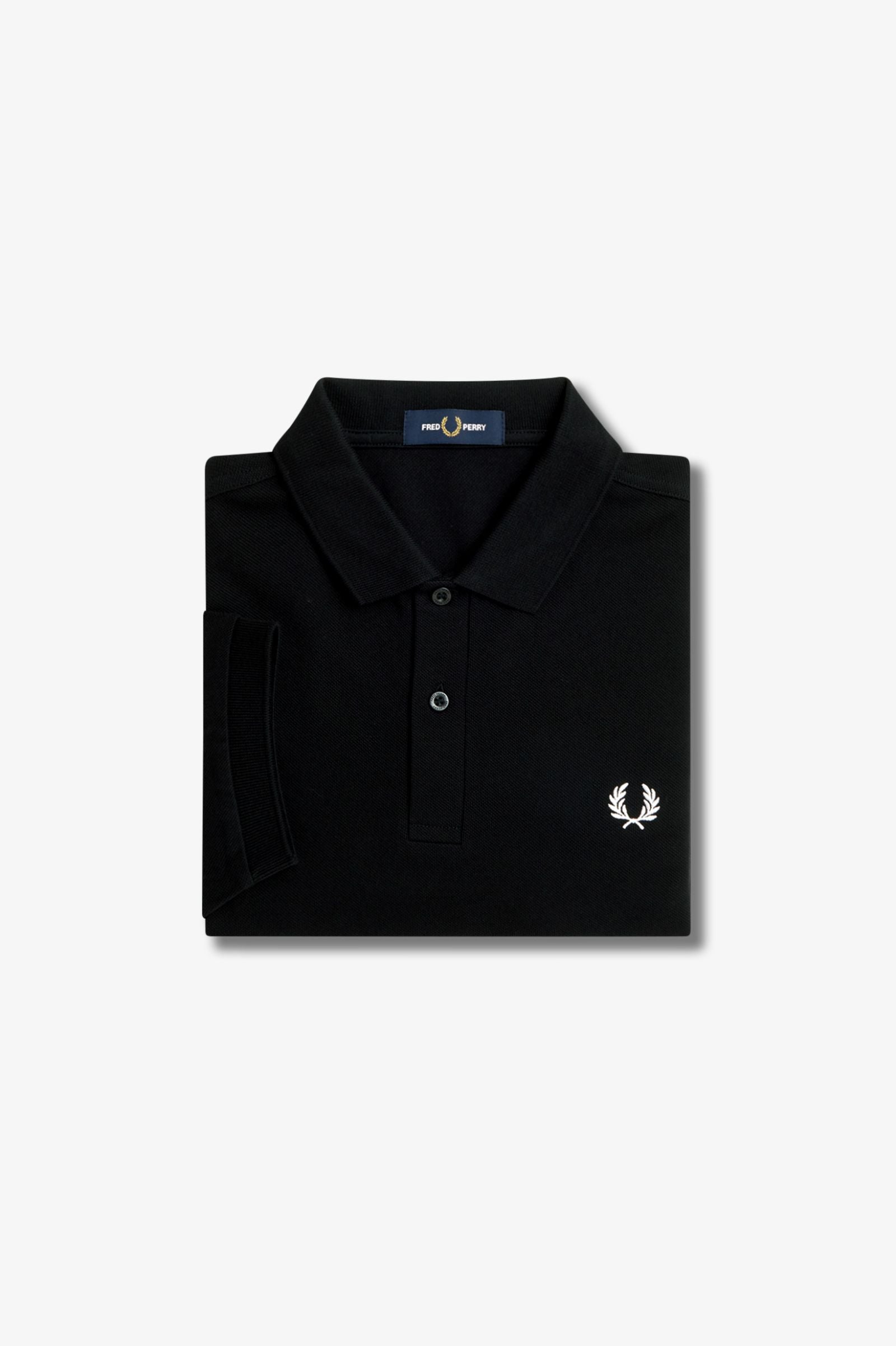 Fred Perry Polo M6000 Negro / Blanco Nieve