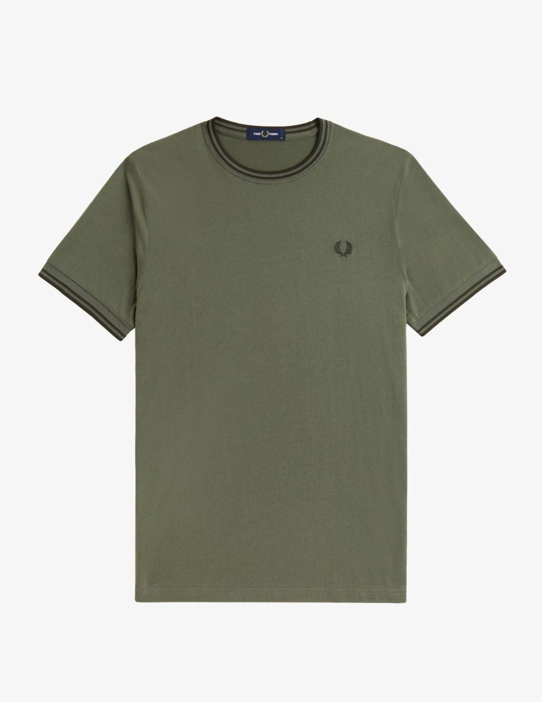 Fred Perry Camiseta M1588 Verde Laurel Wreath / Verde noche