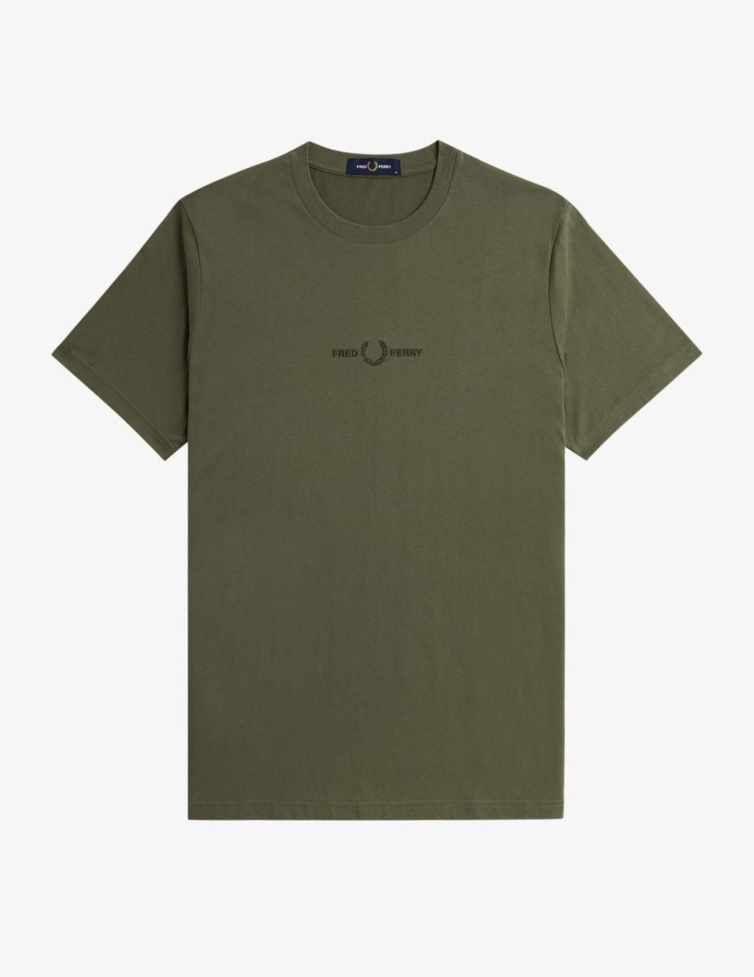 Fred Perry Camiseta Bordada M4580 Verde Laurel Wreath