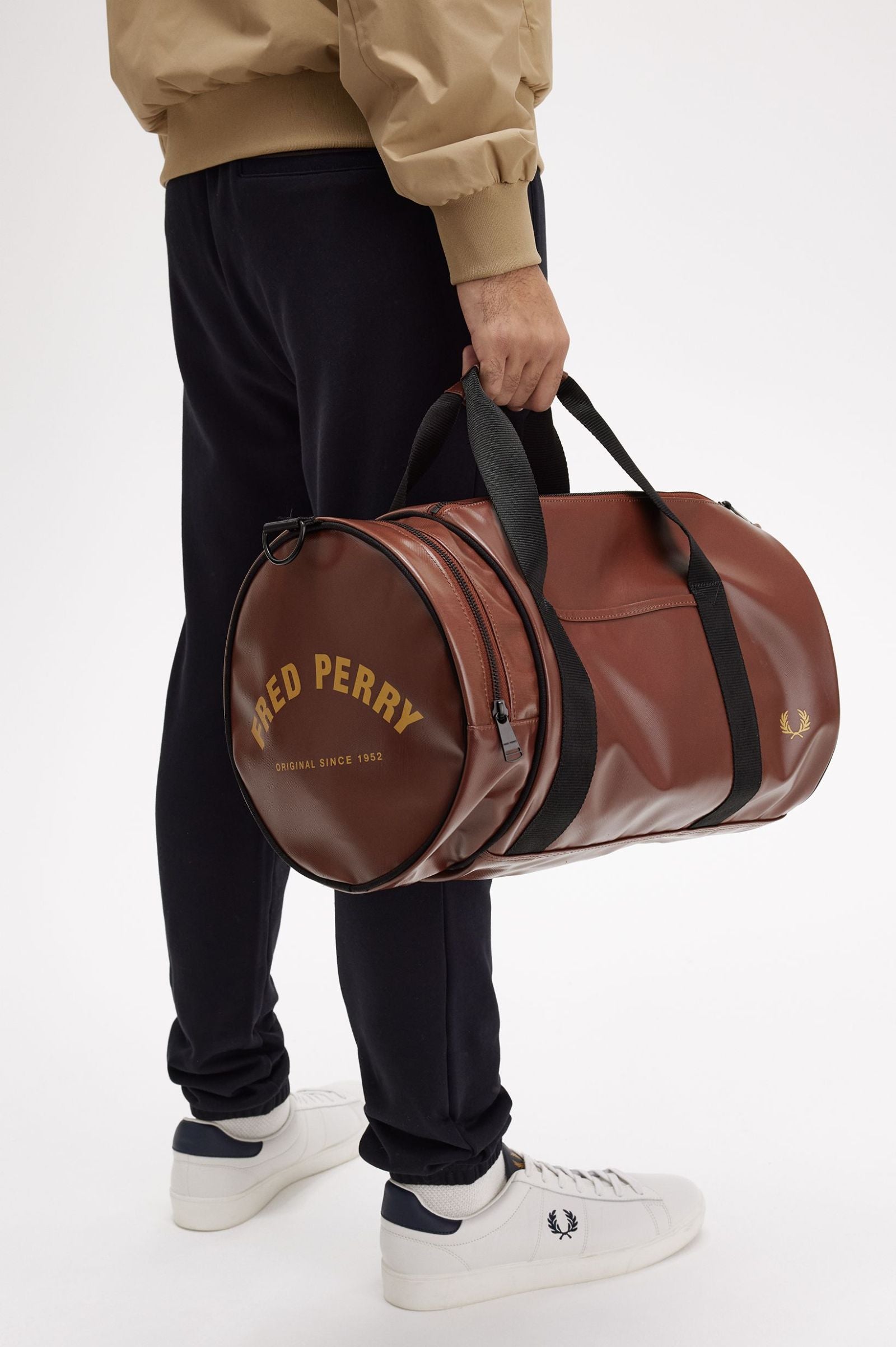 Fred Perry Bolsa de deporte Marrón whisky