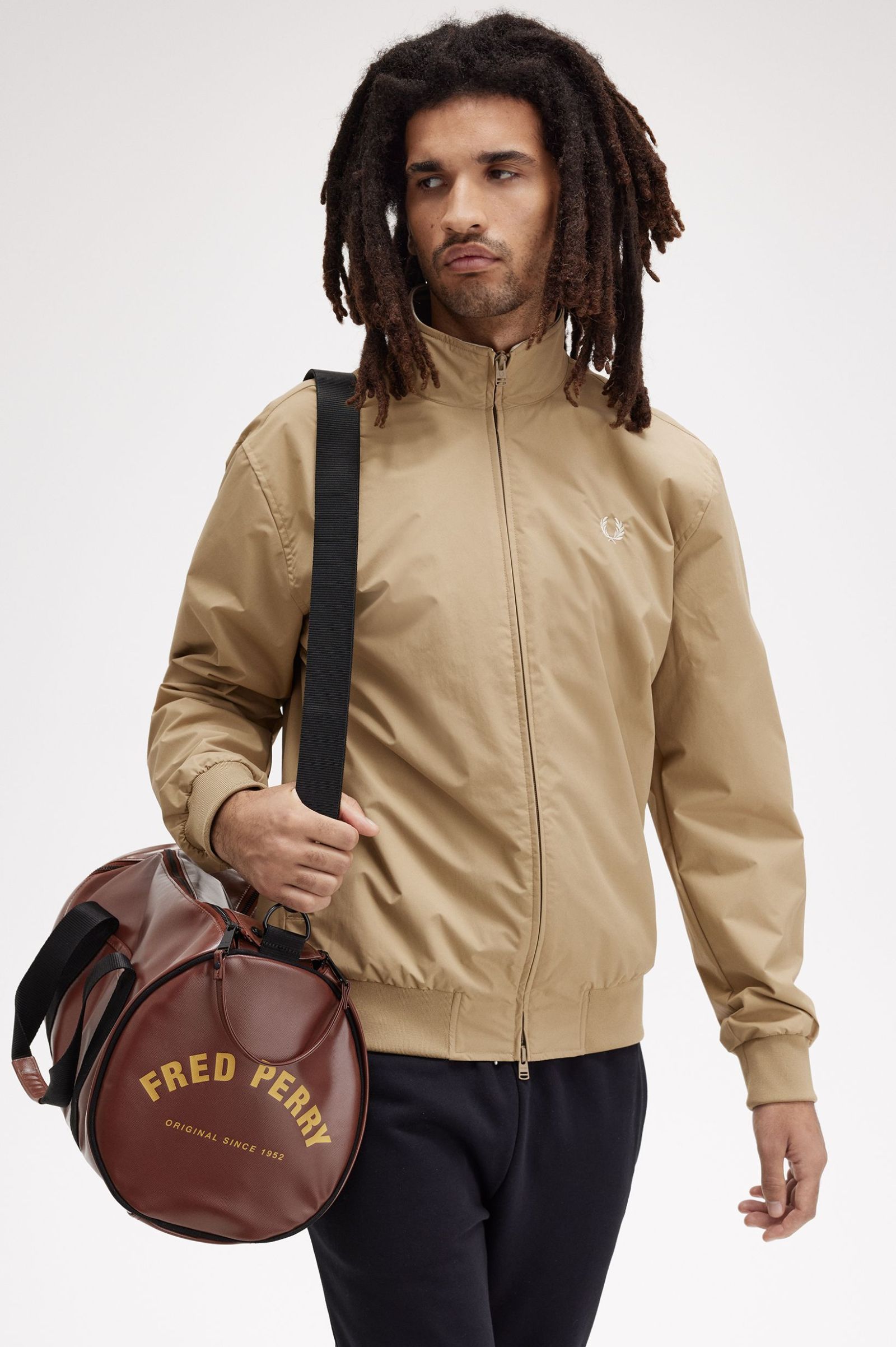 Fred Perry Bolsa de deporte Marrón whisky