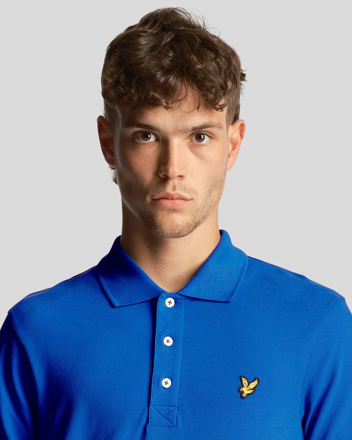 Lyle & Scott Polo Plain Bright Blue