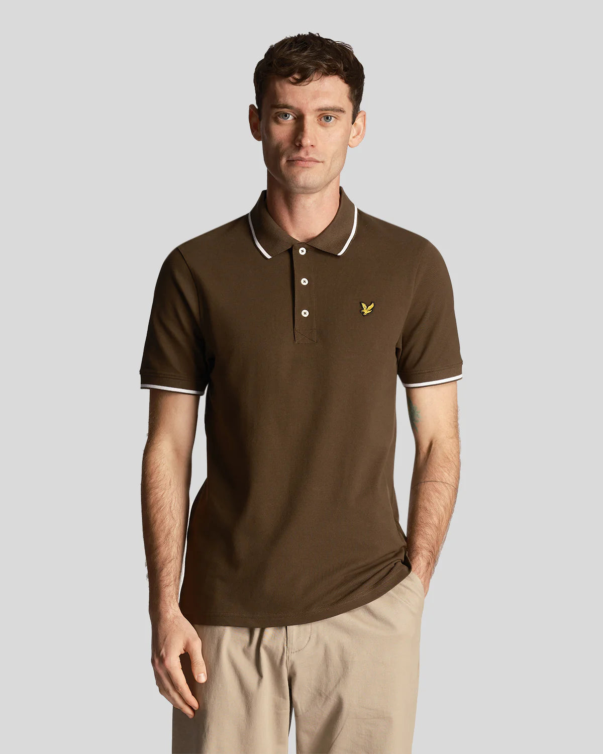 Lyle & Scott Polo Tipped Olive