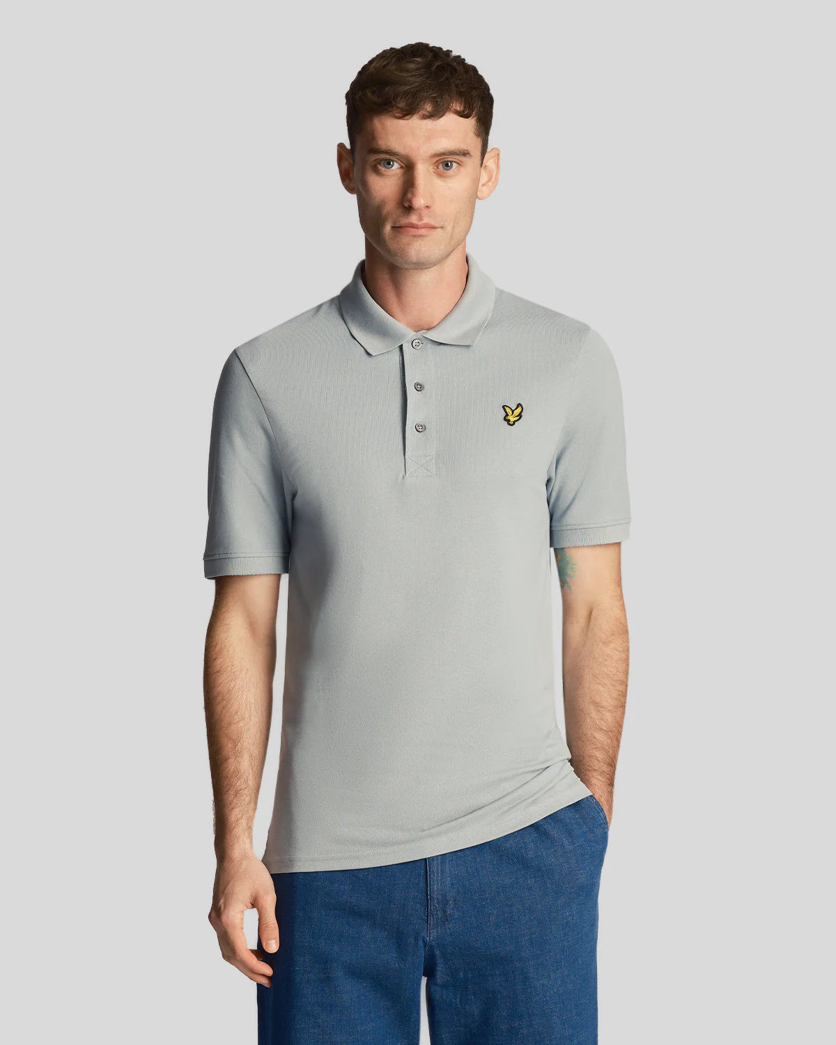 Lyle & Scott Polo Plain Slate Blue