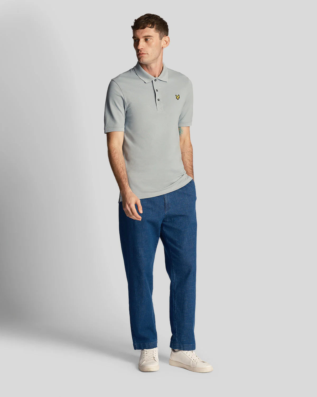 Lyle & Scott Polo Plain Slate Blue