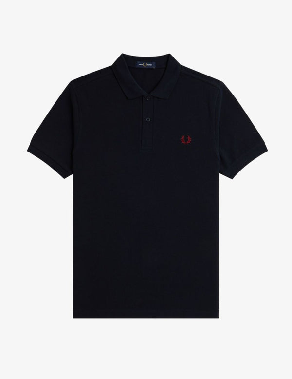 Fred Perry Polo M6000 Azul Marino / Rojo Tostado