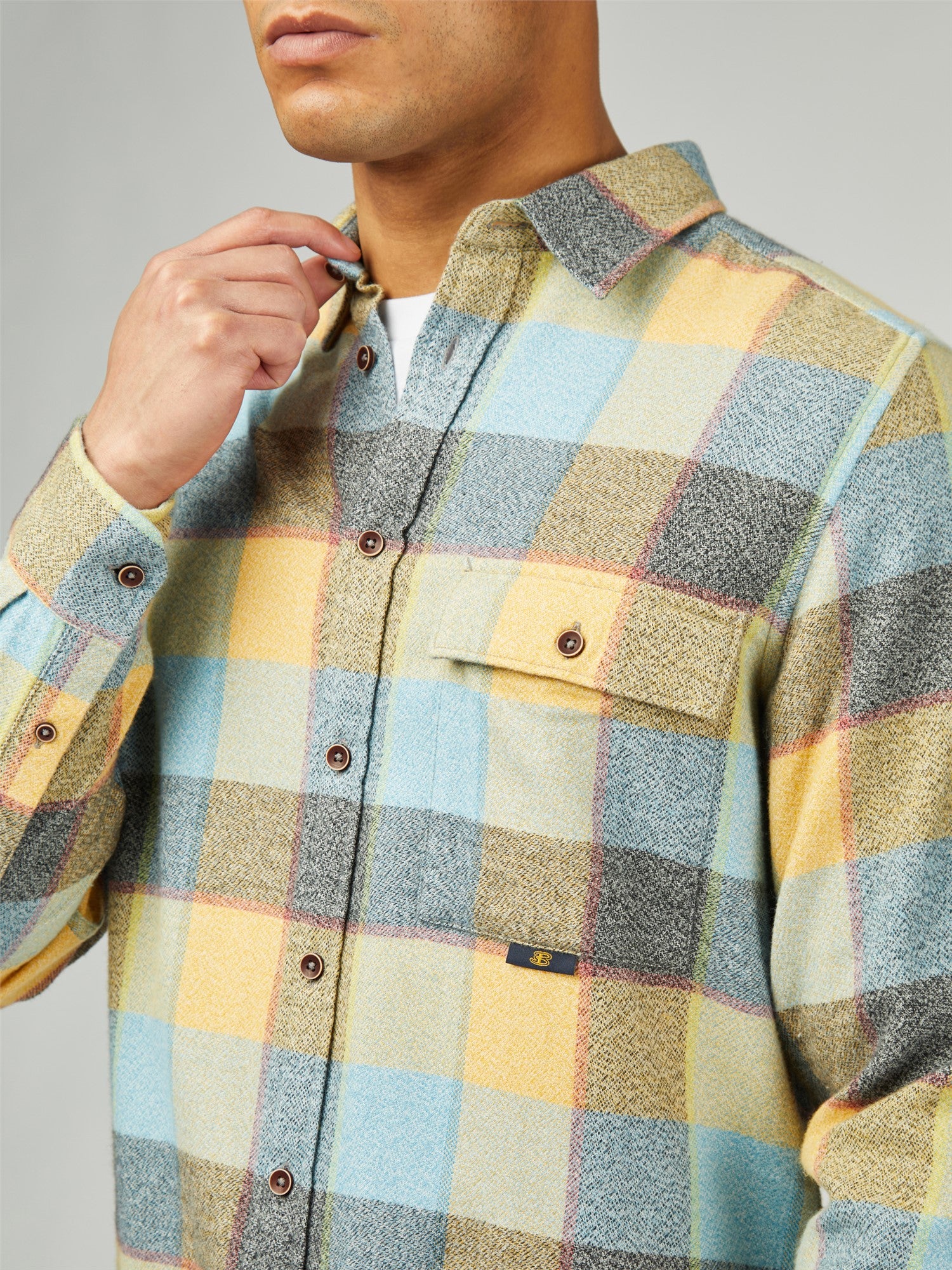 Ben Sherman Camisa Diffused Pop Check