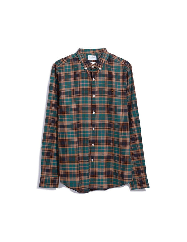 Farah Camisa Brewer Botanic Green