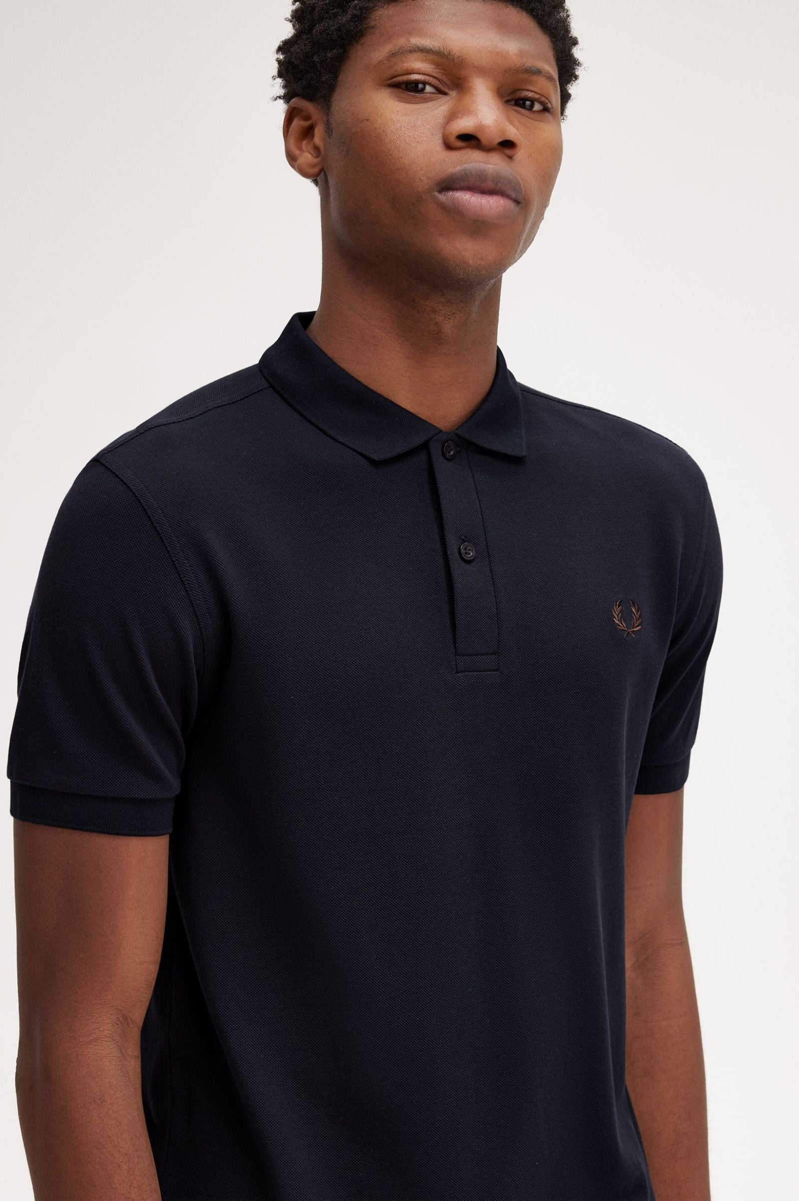 Fred Perry Polo M6000 Azul Marino / Ladrillo Carrington Road