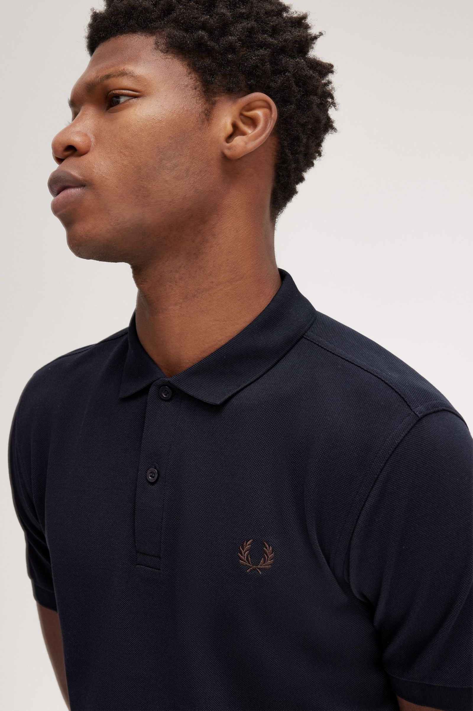 Fred Perry Polo M6000 Azul Marino / Ladrillo Carrington Road