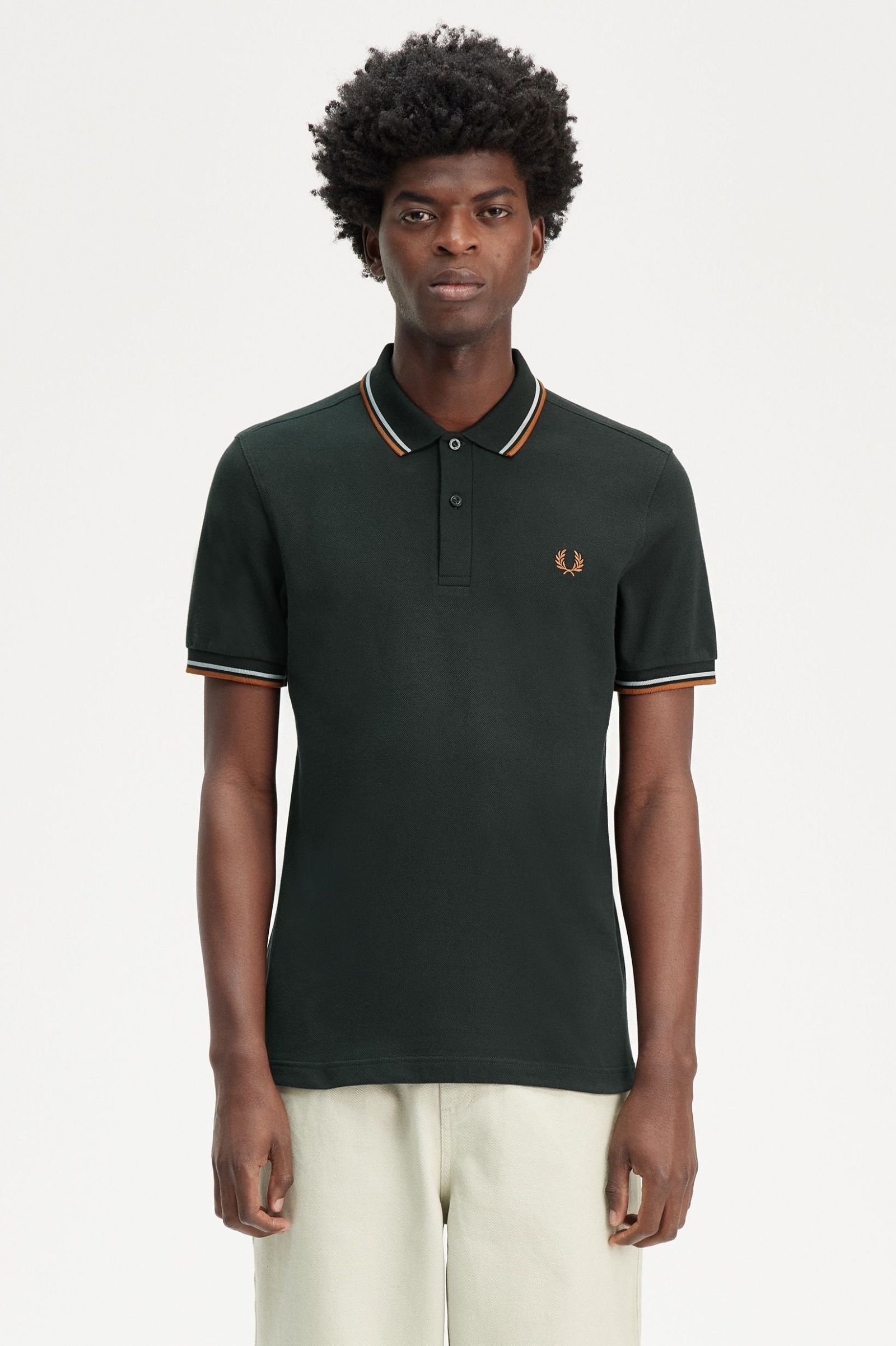 Fred Perry Polo M3600 Night Green / Silver Blue / Marmalade