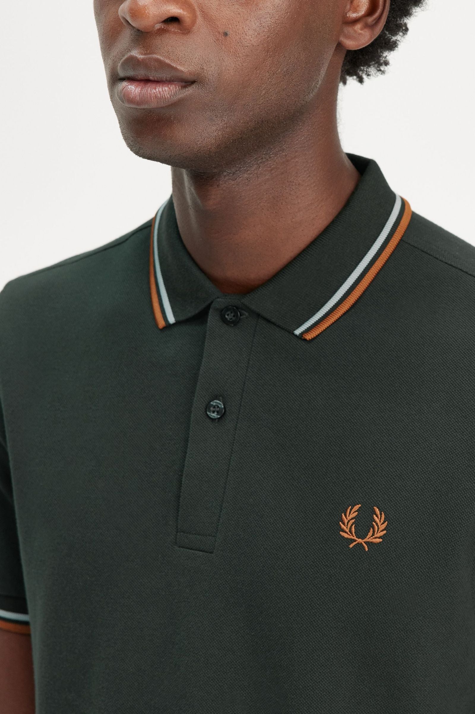 Fred Perry Polo M3600 Night Green / Silver Blue / Marmalade