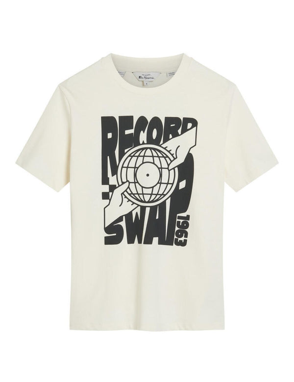 Ben Sherman Camiseta Record Swap Ivory