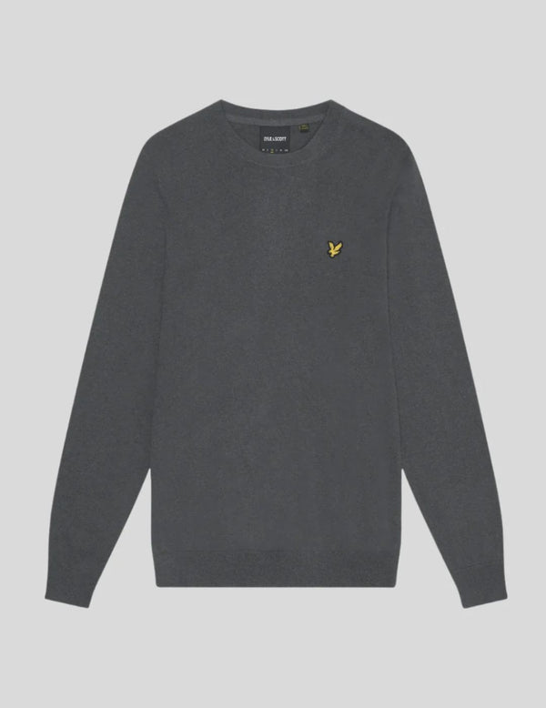 Lyle & Scott Jersey Algodón Merino Gunmetal