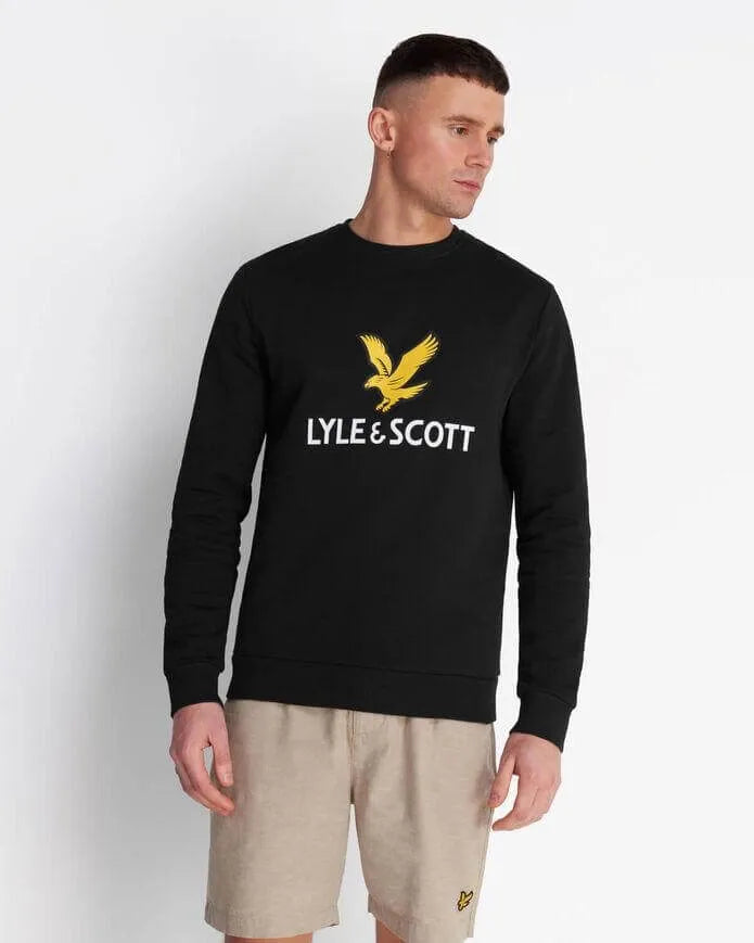 Lyle & Scott Sudadera Logo Nero