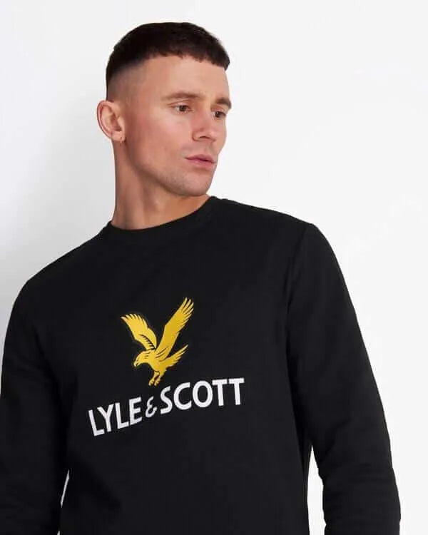 Lyle & Scott Sudadera Logo Nero