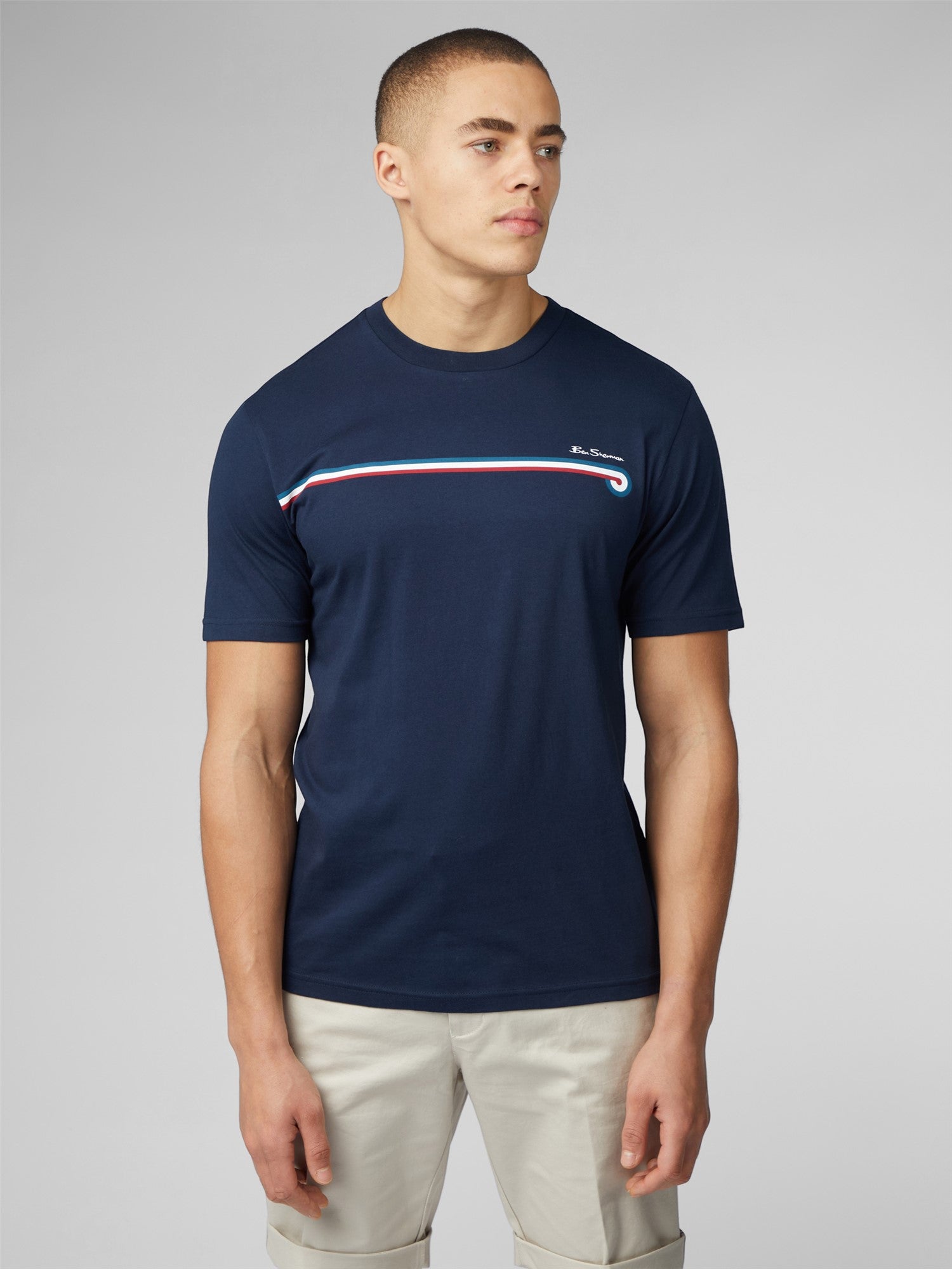 Ben Sherman Camiseta Stripe Dark Navy
