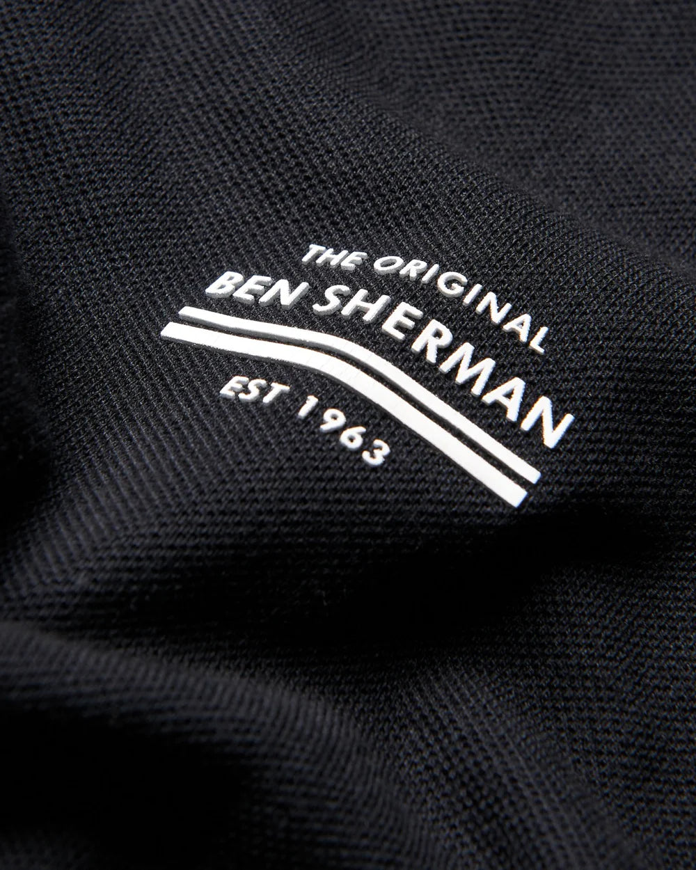 Ben Sherman Camiseta Pique Black