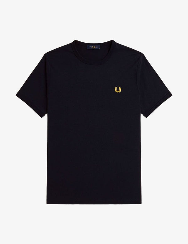 Fred Perry Camiseta M3519 Azul Marino / Nido de abeja