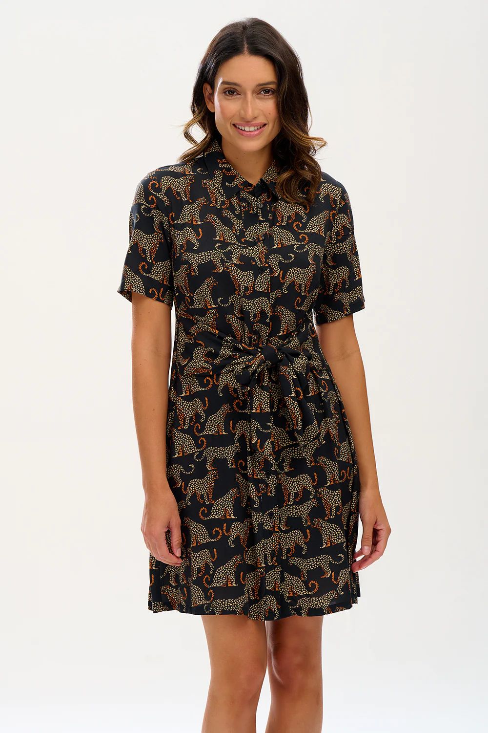Sugarhill Vestido Dessie Leopard